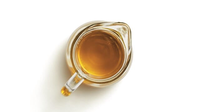Edible oil in a jar