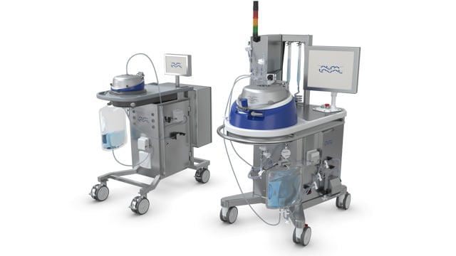 Separador centrífugo CultureOne de Alfa Laval, diseñado para aplicaciones biofarmacéuticas, mostrado en un entorno industrial con diseño compacto, acero inoxidable y componentes higiénicos.