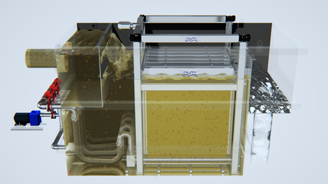 Alfa Laval AS H Iso Disc Cloth Media Filter 3D with water 640x360